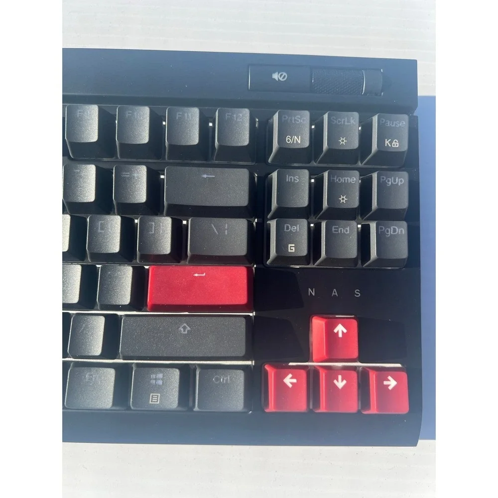 Corsair K65 RGB TKL Mechanical Gaming Keyboard Wired Black Red CH-9000040